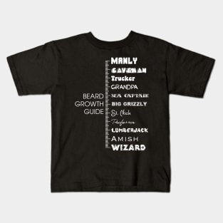 Special Christmas Beard Growth Chart Kids T-Shirt